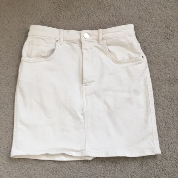 Zara white denim mini skirt - Picture 2 of 5